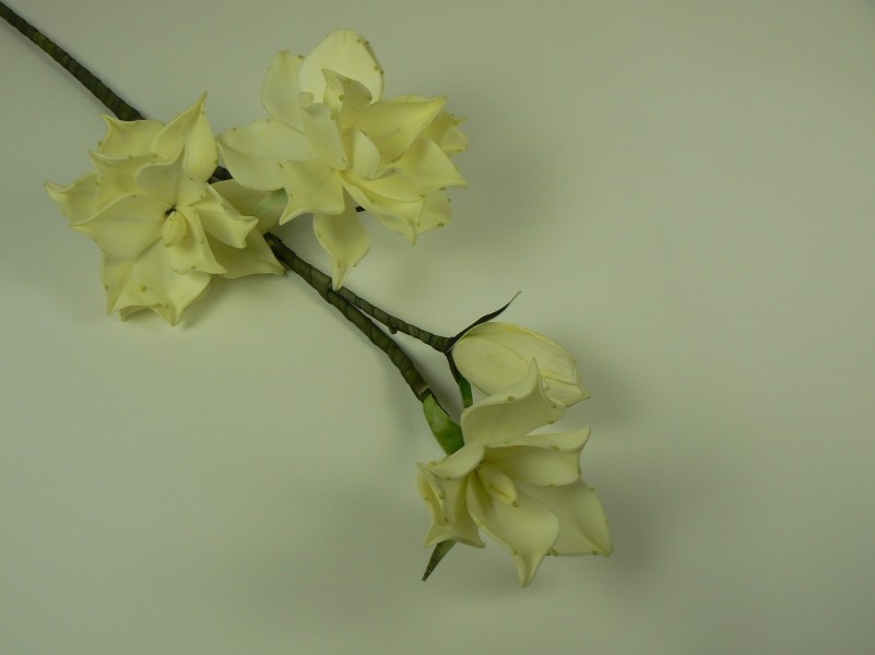 Kvety a kytice / Latex - Juta - Pena / Aranžmá sukulent x 4